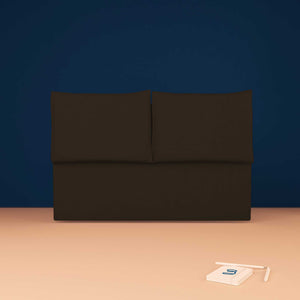 baldiflex testata letto matrimoniale ecopelle marrone scuro Licia