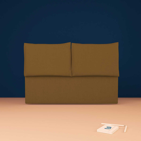 baldiflex testata letto matrimoniale ecopelle nocciola Licia