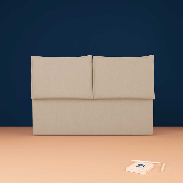 baldiflex testata letto matrimoniale tessuto beige Licia