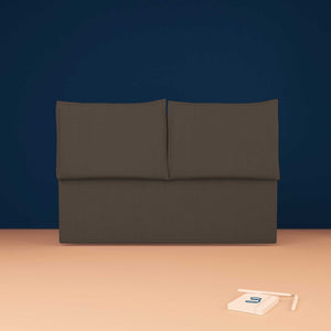 baldiflex testata letto matrimoniale tessuto caffe Licia