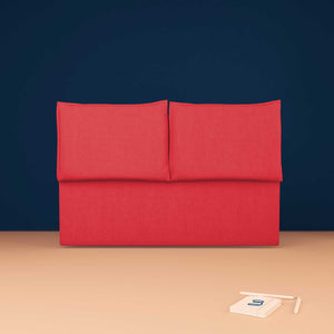 Upholstered fabric double bed headboard Licia