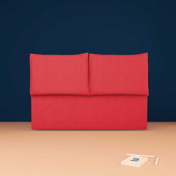 Upholstered fabric double bed headboard Licia