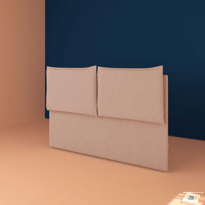Upholstered fabric double bed headboard Licia