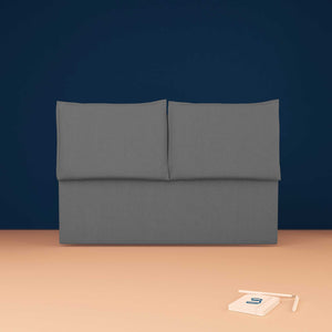 baldiflex testata letto matrimoniale tessuto grigio antracite Licia