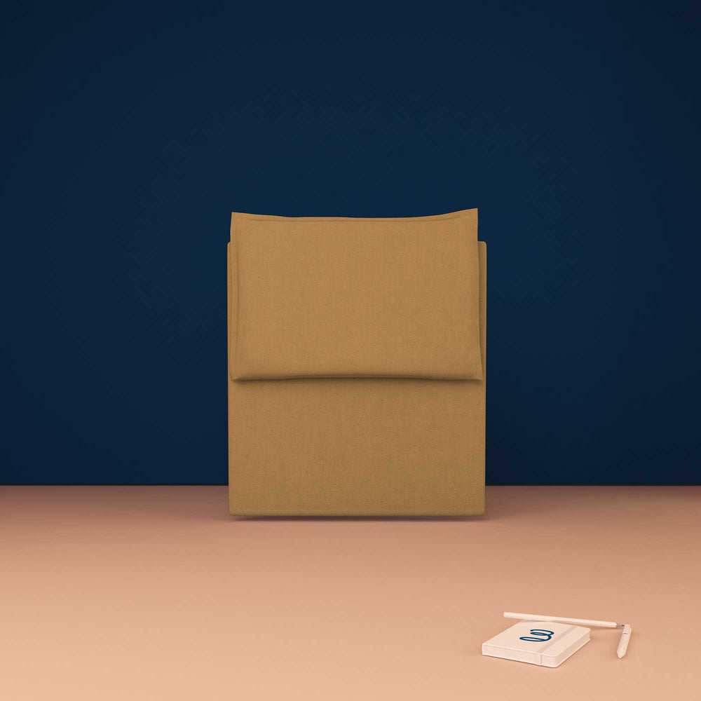 baldiflex testata letto singolo ecopelle beige Licia