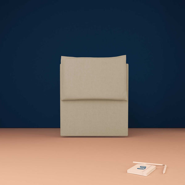 baldiflex testata letto ecopelle beige chiaro Licia