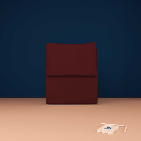 baldiflex testata letto singolo ecopelle bordeaux Licia