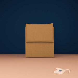 baldiflex testata letto singolo ecopelle marrone chiaro Licia