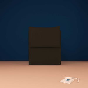 baldiflex testata letto singolo ecopelle marrone scuro Licia