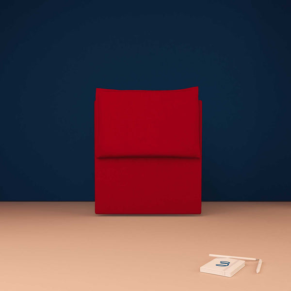 baldiflex testata letto singolo ecopelle rosso Licia