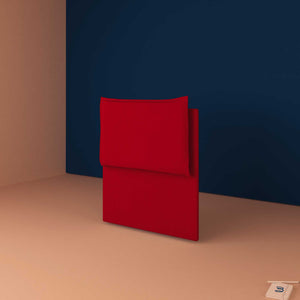 baldiflex testata letto piazza e mezza ecopelle rosso Licia