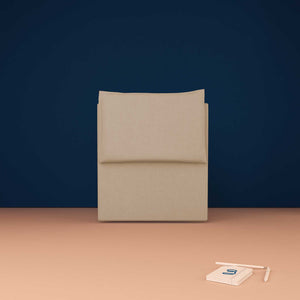 baldiflex testata letto singola tessuto beige Licia