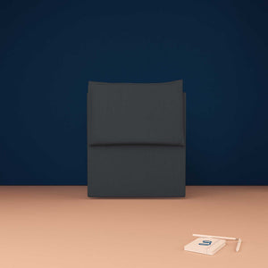 baldiflex testata letto singola tessuto grigio antracite Licia