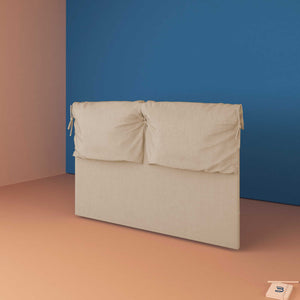 baldiflex testata letto king size tessuto beige Licia Soft