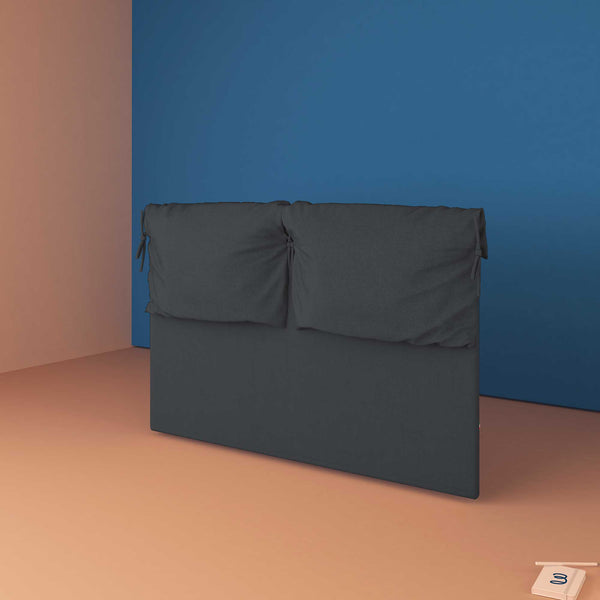 baldiflex testata letto king size tessuto grigio grafite Licia Soft