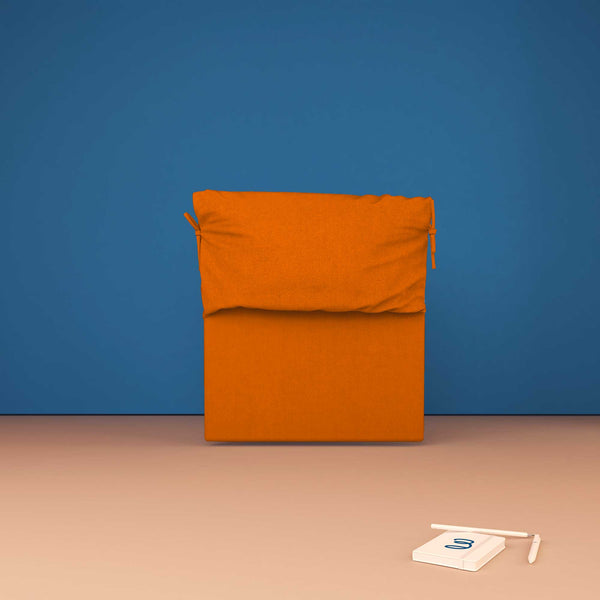 baldiflex testata letto singolo ecopelle arancione Licia Soft