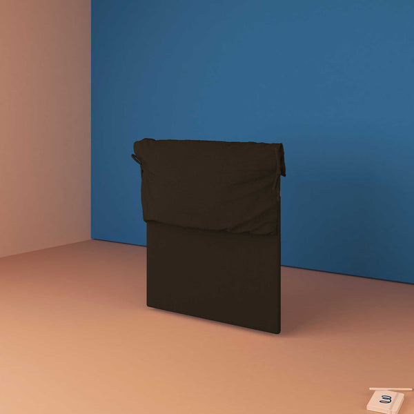 baldiflex testata letto piazza e mezza ecopelle marrone scuro Licia Soft