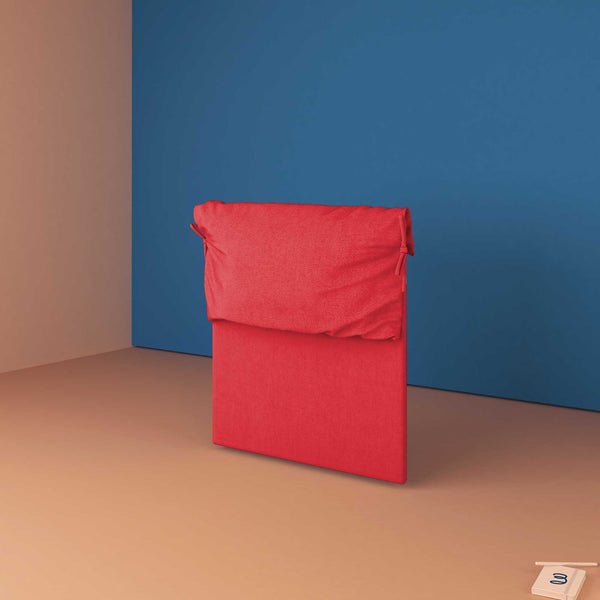 baldiflex testata letto piazza e mezza tessuto rosso Licia Soft