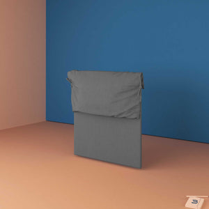 baldiflex testata letto piazza e mezza tessuto grigio antracite Licia Soft