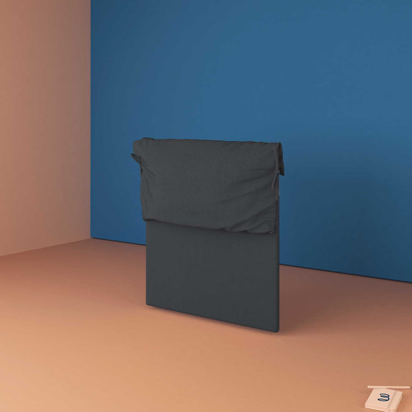 baldiflex testata letto piazza e mezza tessuto grigio grafite Licia Soft