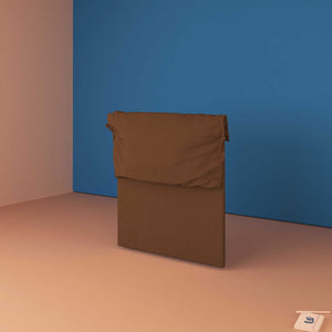 baldiflex testata letto piazza e mezza tessuto marrone Licia Soft