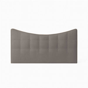 Upholstered fabric double bed headboard Moon
