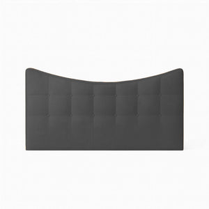 Upholstered fabric double bed headboard Moon