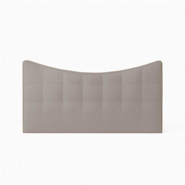 Upholstered fabric double bed headboard Moon