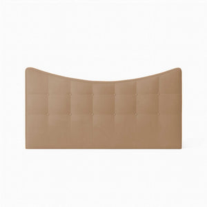 Upholstered fabric double bed headboard Moon