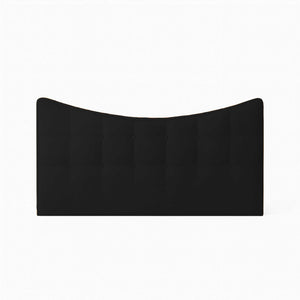 Upholstered fabric double bed headboard Moon