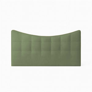 Upholstered fabric double bed headboard Moon