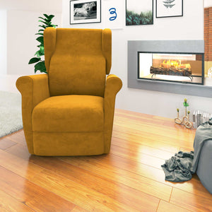 Poltrona relax reclinabile elettrica alzapersona mango Flora Baldiflex frontale