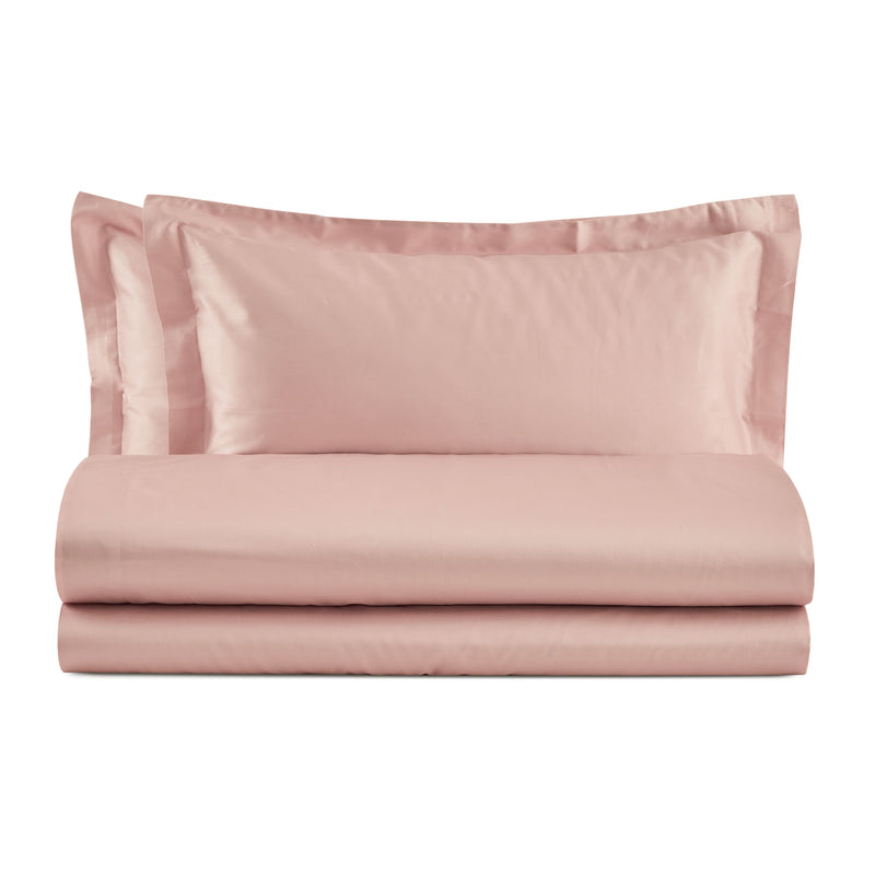 Baldiflex completo letto in puro cotone Madeira con lenzuola e federe rosa