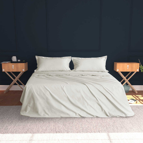 Baldiflex completo letto con lenzuola e federe avorio