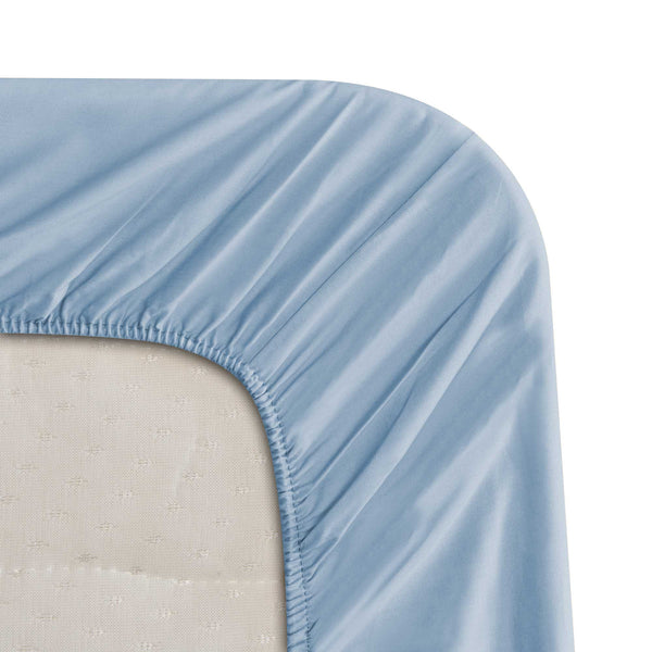 Baldiflex completo letto con lenzuola e federe celeste