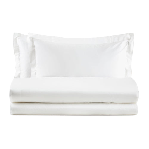 Baldiflex completo letto in raso con lenzuola e federe bianco