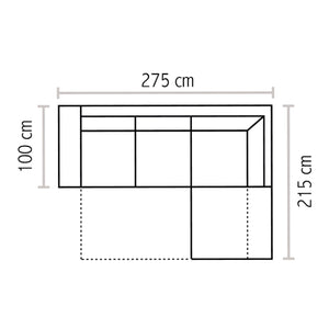 Baldiflex divano letto angolare con penisola Busseto