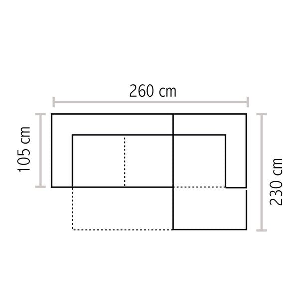 Baldiflex divano letto angolare con penisola Roccabianca