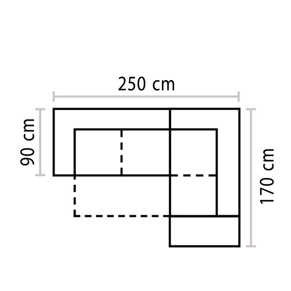 Baldiflex divano letto angolare con penisola San Secondo