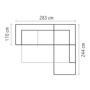 Baldiflex divano letto angolare con penisola Verona