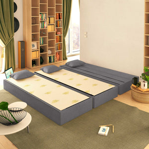 Baldiflex divano letto 3 posti TreTris argento