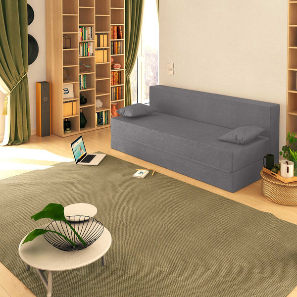 Baldiflex divano letto 3 posti TreTris argento