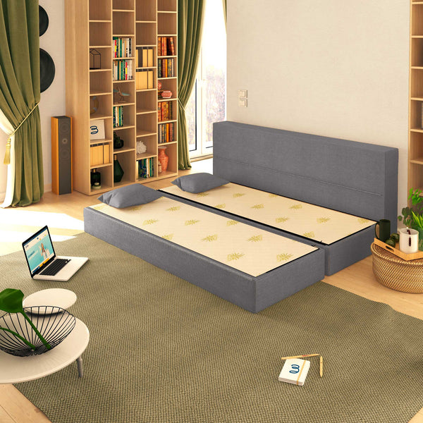 Baldiflex divano letto 3 posti TreTris argento