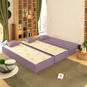 Baldiflex divano letto 3 posti TreTris lilla