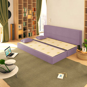 Baldiflex divano letto 3 posti TreTris lilla