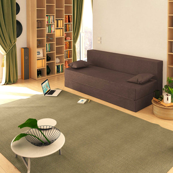 Baldiflex divano letto 3 posti TreTris seppia