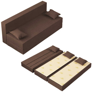 Baldiflex divano letto 3 posti TreTris seppia