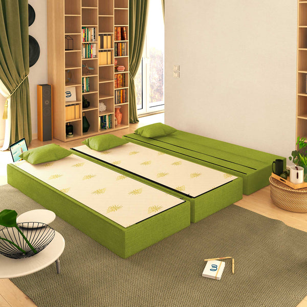 Baldiflex divano letto 3 posti TreTris verde