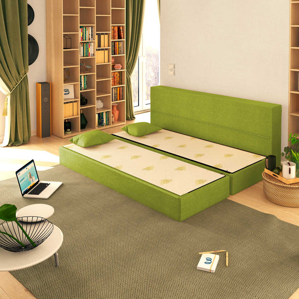 Baldiflex divano letto 3 posti TreTris verde