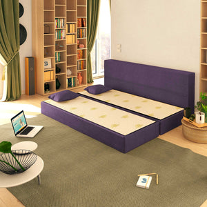 Baldiflex divano letto 3 posti TreTris viola